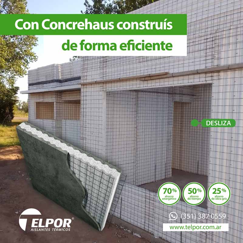paneles construcción concrehaus en Córdoba, tecnología para la construcción