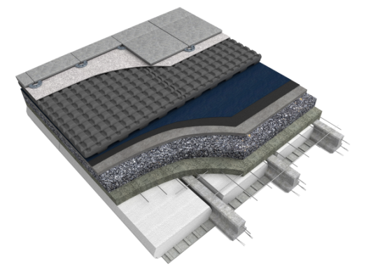 techos verdes, placa termodrenante para cubiertas