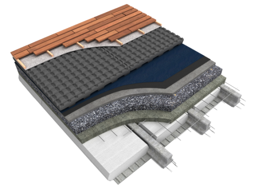 techos verdes, placa termodrenante para cubiertas