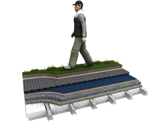 techos verdes, placa termodrenante para cubiertas